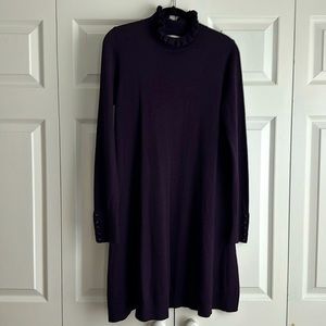 Eggplant LOFT Knit Dress